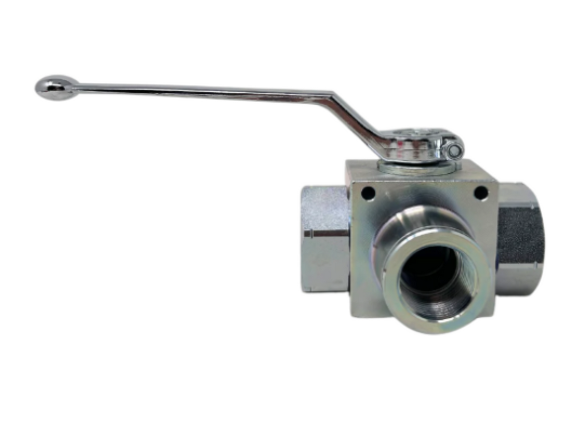 1/2&quot; HIGH PRESSURE THREE-WAY BALL VALVE